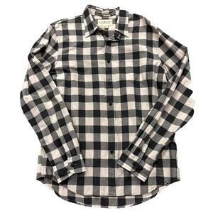 Ralph Lauren Denim & Supply Long Sleeve Tan Black Checker Button Shirt Medium